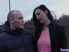 British Milf In Stockings Takes Doggystyle Facial Cumshot!