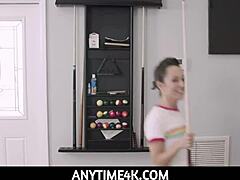 anytime4k freya von doom teen fucked hard on pool table pov
