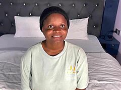 casting elizabeth's beautiful ebony shaved pussy fingering session