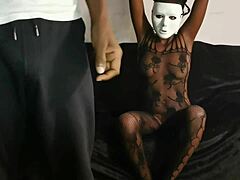 skinny ebony teen gangbanged by group with shaved tight pussy