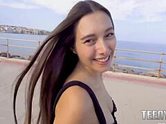 Curvy Italian Teen Roughed By American Cock