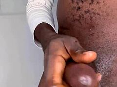i'm strokin this monster black cock till i bust huge load... oops too good