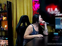 Bi Mejia Begs Ruan to Squeeze Her Sexy Latina Tits Hard, Moans Wet with Pierced Nipple Desire