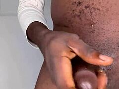 i'm strokin this monster black cock till i bust huge load... oops too good