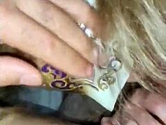 Amateur milf prostitute wife delivers intense blowjob with huge facial cum explosion