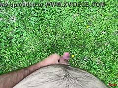 Brunette Solo Masturbates Moaning Forest Outdoor Short Hair Nature