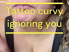 damn this curvy tattooed mommy slut ignores you rough!