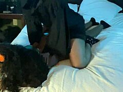 cheerleader slut rides monster black cock doggystyle rough