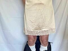 Huge ass amateur slips sexy panties for anal tease