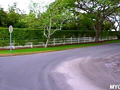 so i meet this blonde outside and we fuck doggystyle to creampie