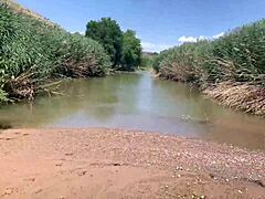 Sparks' big tits bounce wildly during amateur pov public outdoor mud fuck frenzy