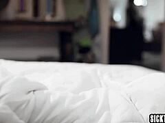 Dude my dirty stepmom's hands feel amazing on my big cock