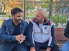 Christen Courtney's Teasing 3-on-1 DP Gagging Cum Swallow