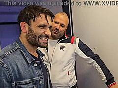 Christen Courtney's Teasing 3-on-1 DP Gagging Cum Swallow