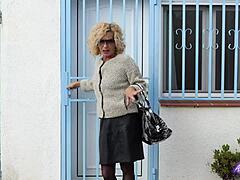 Mature Blonde Rips Pantyhose Fucks Tight Wet Pussy Vibrator