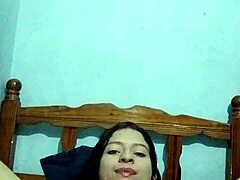 young latina dares you watch natural tits solo play