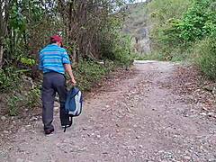 Old laborer ravages busty big-assed peasant woman's dripping curves