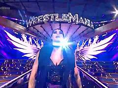 their clothes rip apart in savage wrestling fury