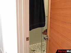 innocent milf catches stepson then begs for pussy filling in garage