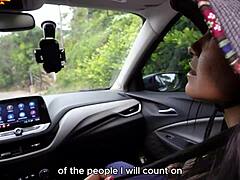 i couldn't resist the hot driver so we fucked hard in her car 😈 part 1 with camila henao