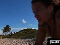 ever seen an amazing latina slut fucked hard on miami beach sand?