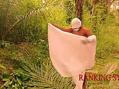 lonely forest fuck turns into wild outdoor pounding session