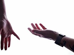 She spreads wet pussy for slow creamy licks and fingers