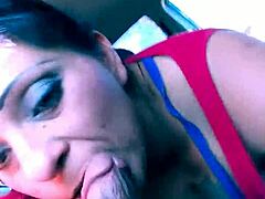 Lucinda Rocha delivers bomb ass blowjob