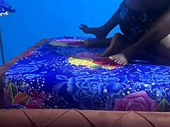 roommate spanks big clit in dorm bedroom sex 🔥🍑