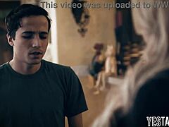 young stepson and stepdad doubleteam milf stepmom's big tits and ass