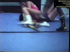 i get pinned in intense mixed wrestling hold damn