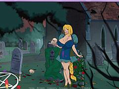 Granny's Huge Tits Bounce on Monster Cock in Halloween Outdoor Fuck Frenzy?