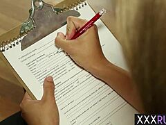 natasha white arrives for massage but india summer fingers and licks her teen pussy hard