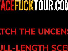 Tiny Latina 18yo Gags On Upside Down Deepthroat Slop