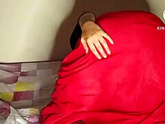 Whoa big ass desi bhabhi in red sari gets doggy fucked hard by devar 😍🔥