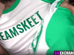 Stepbrothers And Stepsisters Score Soccer Then Fuck Hard