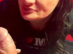 oops wifey deepthroats cock right in public sex shop 😏