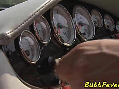 spanked euro babe's ass throated then fucked outdoors