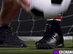 Stepbrothers And Stepsisters Score Soccer Then Fuck Hard