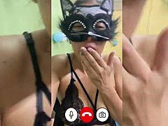 Cheating SUBMISSIVE rides in RED while video calling MASTER