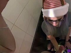 WOW MY DIRTY REDHEAD STEPSIS GAGS ON COCK IN TOILET DEEPTHROAT FACEFUCK!