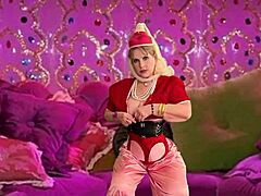 granny jeannie pops out as gilf genie sucking magical cock deep