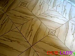 ebony babe cooks then rides big black cock in kitchen