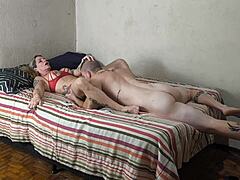 horny stepmom fucks stepson bareback monster cock wet pussy ride