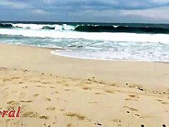 Latina flashes micro bikini for beach machos in rio