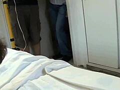 slutty teen 18+ kneels deep for milf-style ball sucking action