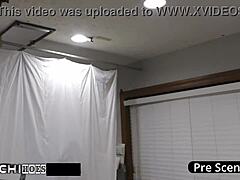 Night shift nurse jewel masturbates shaved pussy with dildo to orgasm