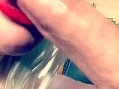 Milf Spits Sloppily on Cock While Deepthroating in Close-Up