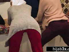 three muslim brides rip clothes for crazy bbc striptease gangbang pre-wedding