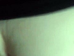 girl sees flashed cock and drops to suck it deep in garage